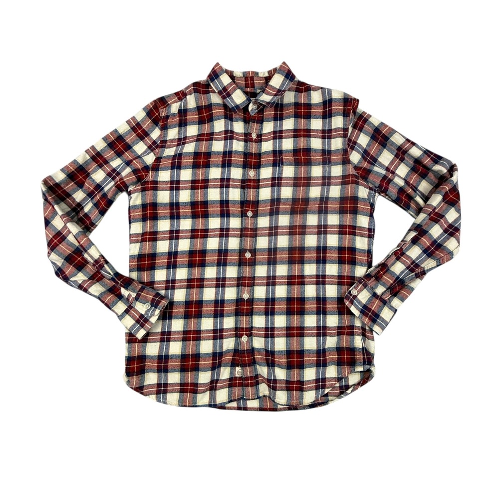 Marine Layer Flannel Button Down Shirt Men's Medium Long Sleeve Classic Plaid